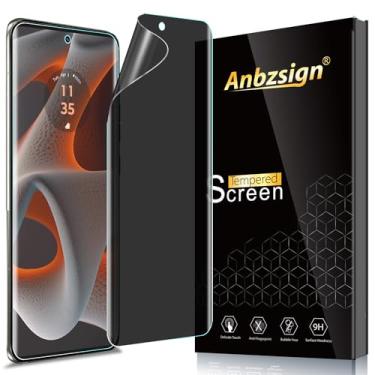 Imagem de Anbzsign [Pacote com 2 para Motorola Edge 50 Pro/Moto Edge Plus 2024/Moto X50 Ultra Privacy Screen Protector Anti-Spy, Película de TPU Flexível, Protetor de Tela de Privacidade, Amigável,