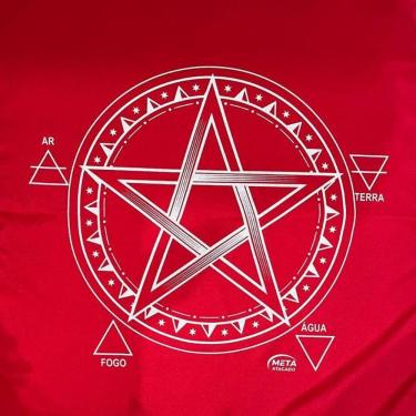 Imagem de Toalha Pentagrama Tecido Jogo Cartas Tarot - Selecione A Cor