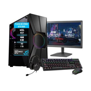Imagem de Pc Gamer Completo Maximus I5 GTX 1050TI Ram 8GB SSD 120GB - AMORIM SHO
