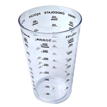 Imagem de COPO GRADUADO COM MEDIDAS 580ML MEDIDOR GRADUADO 8,8x13,9CM - Plasvale