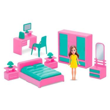 Imagem de Playset Boneca com Quarto Samba Toys Coleção Judy, Unica
