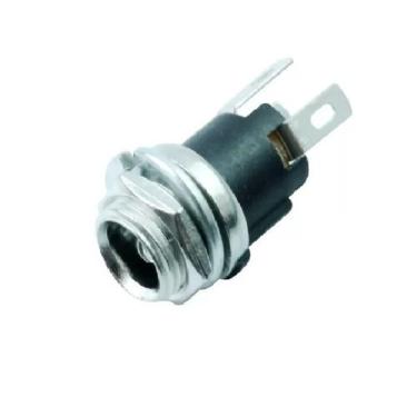 Imagem de Kit 10 Jack J4 2.1mm p/ Painel Metal - Conectores - TEBERA