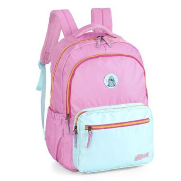 Imagem de Mochila Escolar Stitch Bicolor Com Divisão Para Laptop Original Luxcel