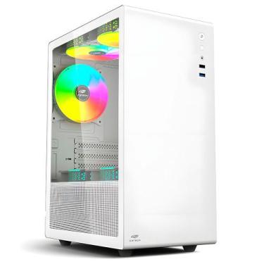 Imagem de Gabinete Gamer C3Tech MT-G200WH Com 3 Coolers Fans S/Fonte