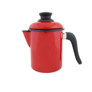 Imagem de Leiteira Esmaltada 900ml Nr10 Ewel, Vermelho
