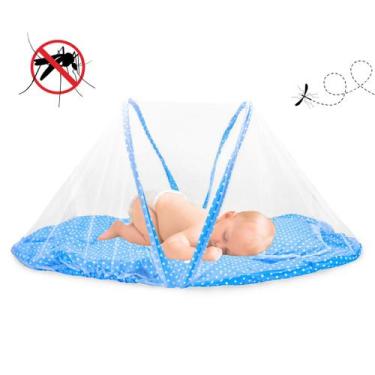 Imagem de Mini Berço Bebê Portátil com Mosquiteiro - innovaree-commerce, Rosa