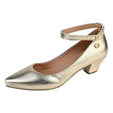 Imagem de Sapato Feminino Scarpin Salto Baixo Grosso Festa Ref: 36.002 - Donna S