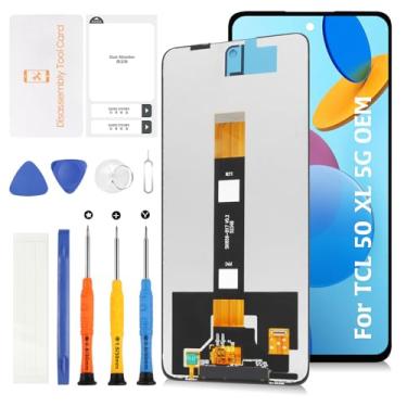 Imagem de Olivechard Original para TCL 50 XL 17.2 cm LCD Screen Replacement 50XL 5G T702W Display LCD Touch Digitalizador Montagem de Tela com Ferramentas de Reparo
