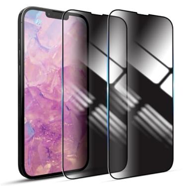 Imagem de YOUULAR Pacote com 2 protetores de tela de privacidade para Samsung Galaxy M55s filme de vidro temperado, antiespião, antiarranhões, acabamento brilhante, resistente a arranhões, alta sensibilidade,
