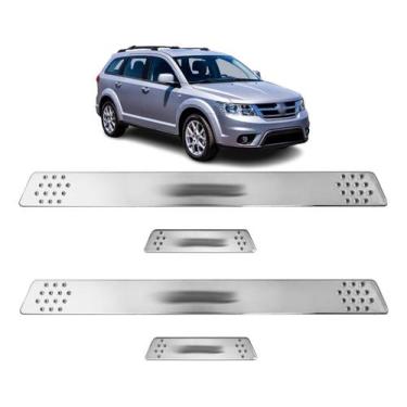 Imagem de Soleira para Porta Lateral Tuning Esportiva para carros 4 Portas (ABS)