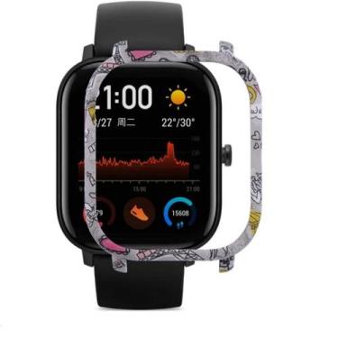 Imagem de Case Bumper Nsmart para proteção do smartwatch GTS, France Love