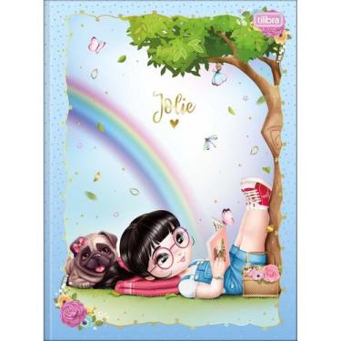 Imagem de Caderno Brochura Grande Universitário Jolie 80 Folhas Costurado Capa D