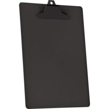 Imagem de Prancheta Plástica A4 com Prendedor Plástico Preto - Caixa com 02 Unid