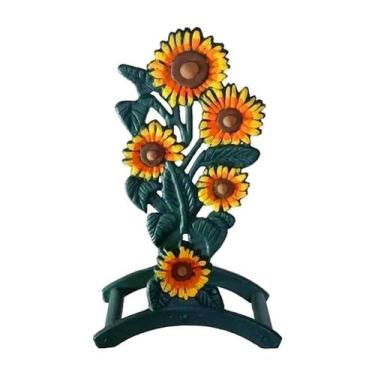 Imagem de Suporte para Mangueira - Modelo Flor em Alumínio Fundido - Gaspar