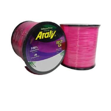 Imagem de Linha De Pesca Araty Best Cast Rosa Fluorescente- Envio Imediato, 0,70
