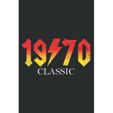 Imagem de 50Th Birthday Gift, Vintage 1970, Classic Design: HEARTS JOURNAL: 6" x 9", 120 Pages, Lined For Memo Diary Journal, Memo Diary Subject Notebooks Planner for Travelers, Students, Office.