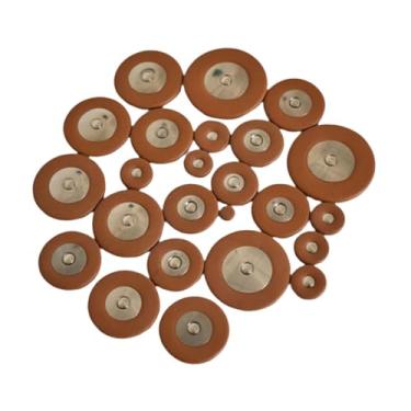 Imagem de menolana Almofadas de couro para sax 25x, peças de instrumentos de vários tamanhos, substituição profissional de almofadas para saxofone para alto, acessório