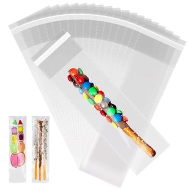 Imagem de Docvania 200 peças, sacos plásticos autoseláveis para violoncelo/celofane 3 x 9 transparentes para vela, sabonete, presente, impressões, fotos, cartões