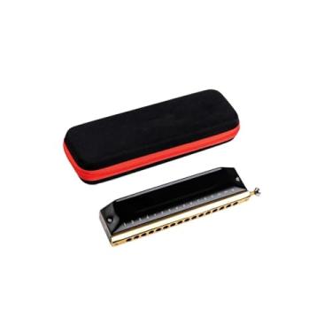 Imagem de Para Iniciantes harmônica Gaita Cromática De 16 Buracos E 64 Tons De C Gaita De Órgão Bucal Cromática Profissional Para Adultos(AL)