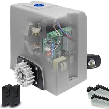 Imagem de Kit Motor Rossi Dz4 Nitro 3,5m Crem 2 Control Portão 850kg - Bivolt