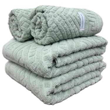 Imagem de Jogo De Banho Gigante Buddemeyer - Toalha Banhão Olimpo Jacquard - 100% Algodão - Kit 4 Peças