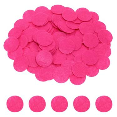 Imagem de Tupalizy Círculos redondos de feltro de 2,5 cm para amostras de cera perfumada fazendo tecido de costura flores laços de cabelo tiaras acessórios artesanato de Natal projeto de crochê, 200 peças (rosa