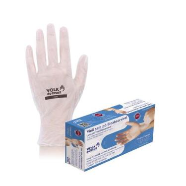 Imagem de Luva Vinil Descartável Extra P Sem Pó Volk 100 Unidades - VOLK DO BRAS