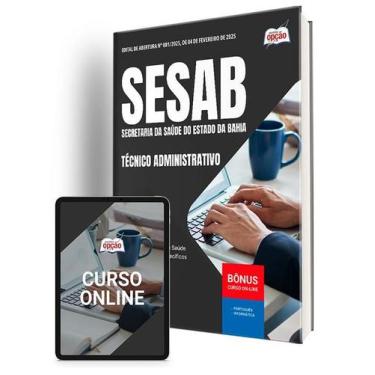 Imagem de Apostila SESAB Temporários  - Técnico-Administrativo - Apostilas Opção