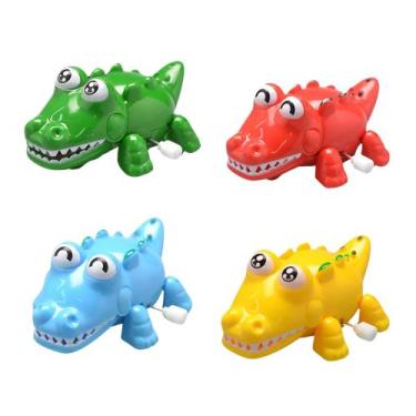 Imagem de Brinquedo Infantil Crocodilo a Corda Sortido e Unitário Coloria - 3105