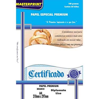 Imagem de Papel Diplomata A4 Branco Premium 180g.