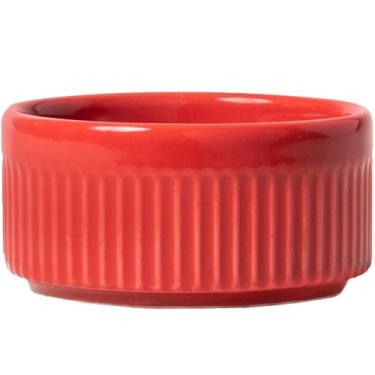 Imagem de Germer, Ramekin redondo em porcelana, modelo assar ou servir, refratária, Ø 9 cm, 180 ml, Vermelho