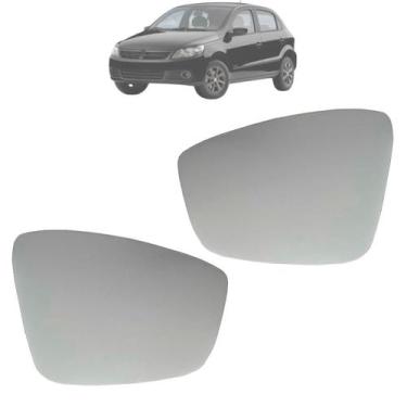 Imagem de 02 Lente Do Retrovisor Base Gol G5 2009 Até 2013 Original - METAGAL