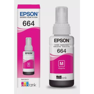 Imagem de Refil de tinta epson T664 magenta para L120 L1300 L395 L396 L355 L555 L365 L355 Original