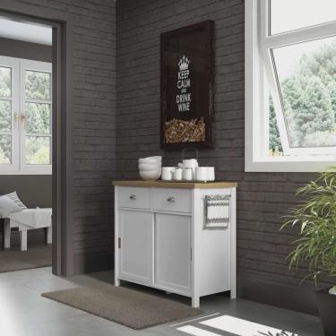 Imagem de Aparador Chá 2 Portas de Correr 2 Gavetas Ba-145 Denver Ditália Móveis