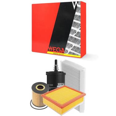 Imagem de Kit Troca de Filtros Fiat Toro 1.8 16V Flex 2016 a 2021 Wega