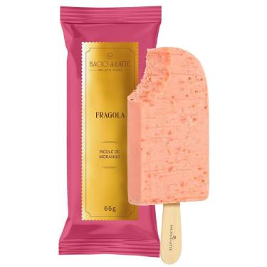 Imagem de Picolé Sabor Morango Fragola 65g Bacio Di Latte
