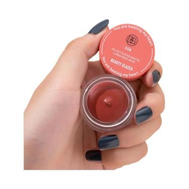 Imagem de Blush Fosco À Prova D'água Em Pó Maquiagem Facial Suave E Cintilante C