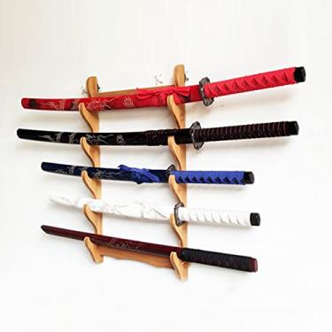 Imagem de Suporte de espada suporte de espada de piso multicamada, suporte de parede para pendurar espadas, suporte para katana, prateleiras para armas de 1 a 12 camadas, suporte de exibição vertical para