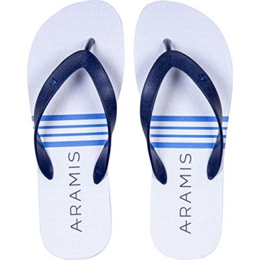 Imagem de Aramis Basic Only 03, Chinelo Masculino, Branco/Marinho (White/BlueMarine), 37/38