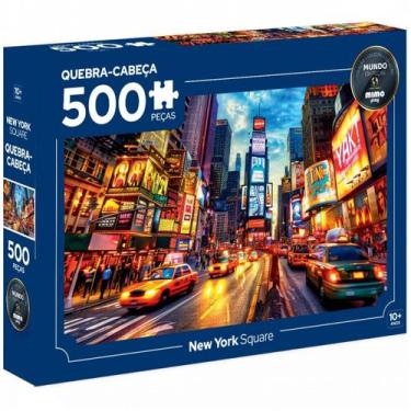 Imagem de Quebra Cabeça New York Times Square Estados Unidos EUA 500pç - Mimo, C