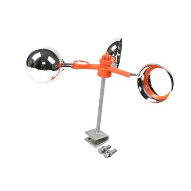 Imagem de IEUDNS Espantador de pássaros reflexivo, repelente de pássaros com energia eólica, durável, giratório de 360 ​​graus, ferramenta de jardim para pomar, Base Galvanizada