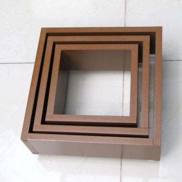 Imagem de Nicho Decorativo Mdf Kit 3 Unidades - Cor Marrom
