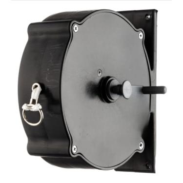 Imagem de Varal 30 ou 15 Metros Corda Recolhível Retrátil Parede Apartamento Casa Branco Preto Pregador Roupa(PRETO 15mts,SEM PRENDEDORES)