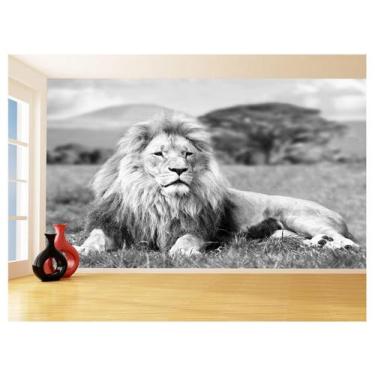 Imagem de Papel De Parede 3D Animais Leão África Safari 3,5M Anm468 - Você Decor