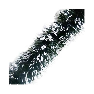 Imagem de Festão de Natal Verde Nevado, 2m x 9cm, Decoração Natalina
