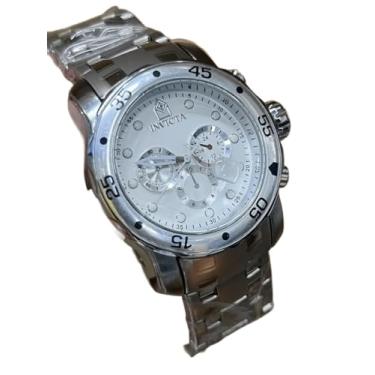 Imagem de Relógio Masculino Pro Driver A Prova D'água (Prateado e Branco, Aço inoxidável)