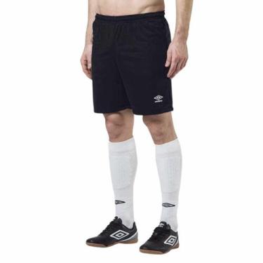 Imagem de Calção Umbro Legacy Futebol Academia Shorts Esportivo, Preto, GG