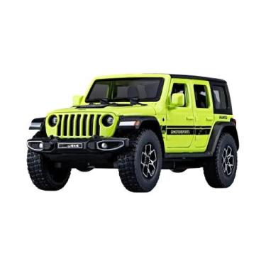 Imagem de Escala 1:32 Wrangler Rubicon Diecast Toy Car Portas Abertas Som Luz Pu