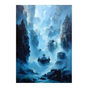 Imagem de Katomula 100 Card Sleeves for MTG with 100 Inner Sleeve, Textured Back Art Sleeves, Fit Standard Size Cards - Island