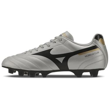 Imagem de Chuteira de Campo Masculina Mizuno Morelia Club MD, Prata, 40